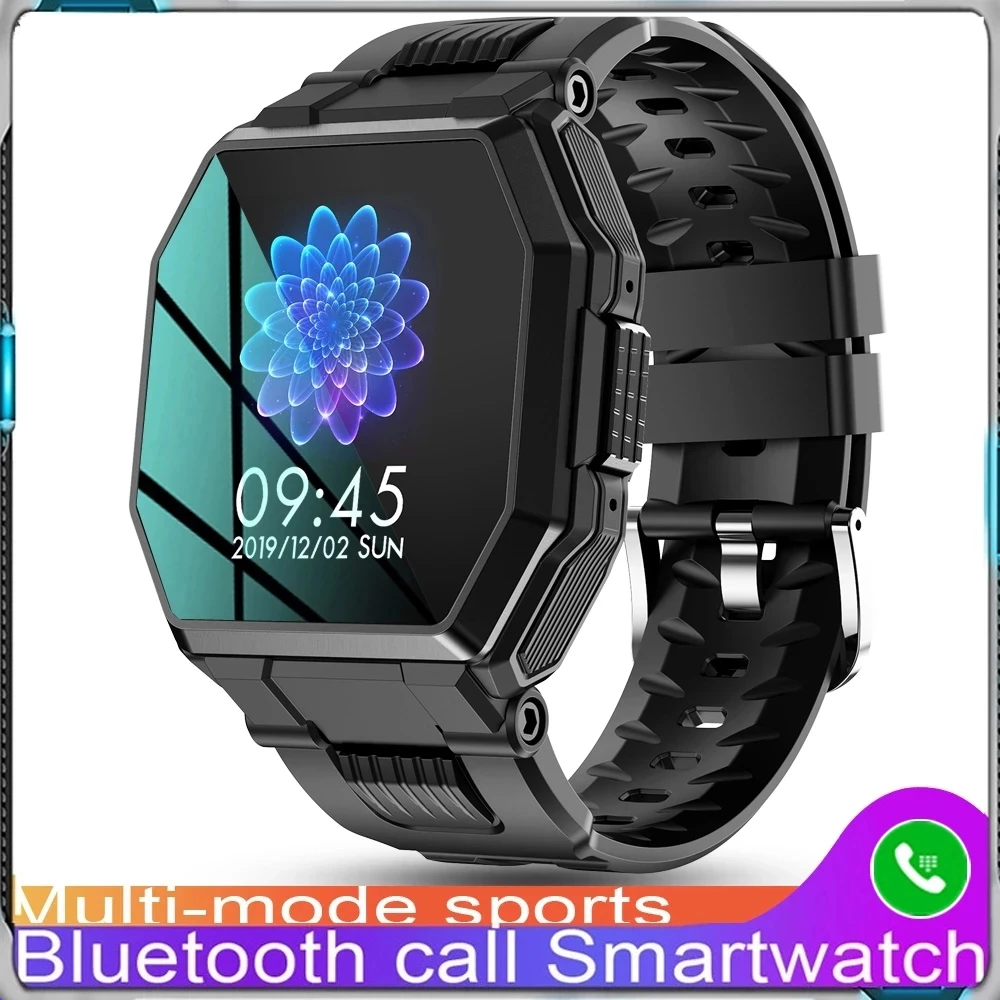 

2022 Full Touch Screen Smart Watch Sports Bluetooth Call Watch Blood Pressure Monitor Message Reminder Business Smartwatch Men