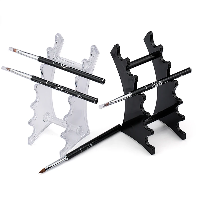 

1 Set Nail Art Brush Holder Nails Salon Brushes Pen Rack Accessory Carving Carrier Storage Manicure Tool Acrylic Holder Stand