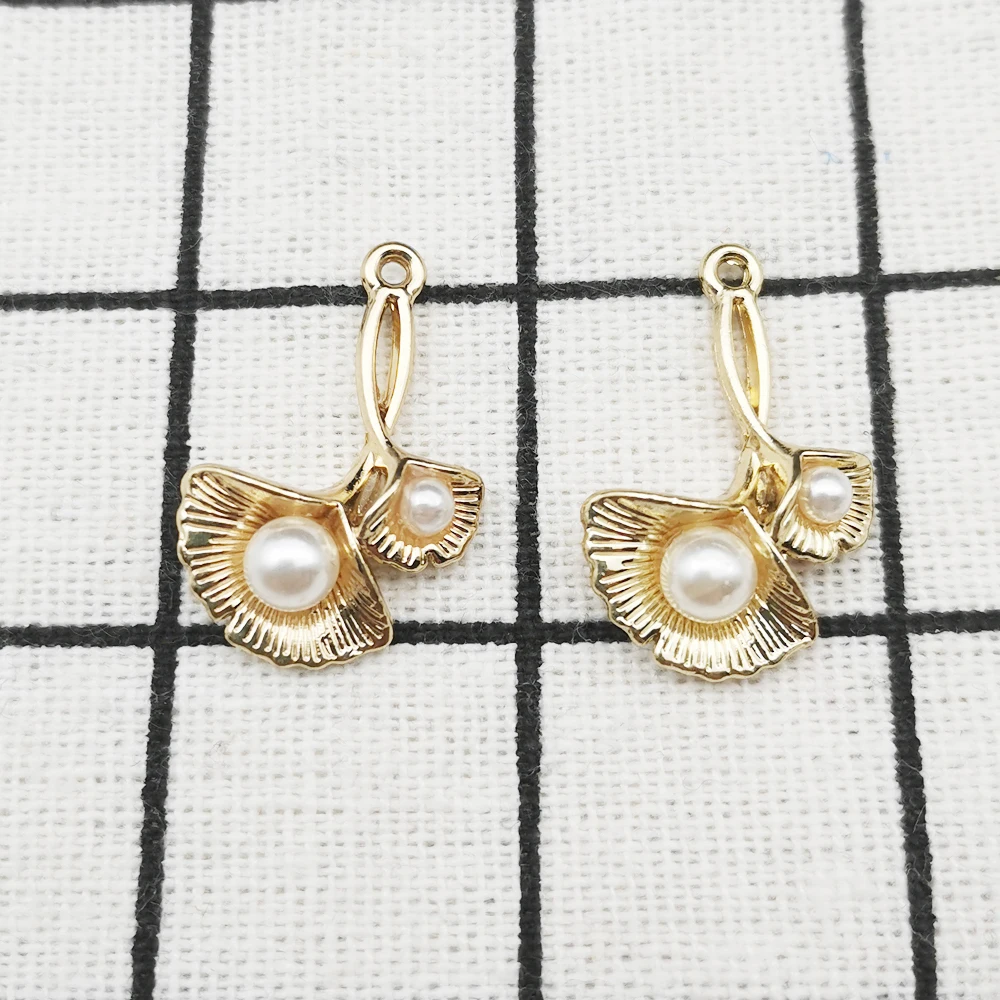 

10 шт. жемчужный цветок, очаровательные ювелирные аксессуары, серьги, кулон, браслет, ожерелье, подвески, цинковый сплав, сделай сам, в поисках...