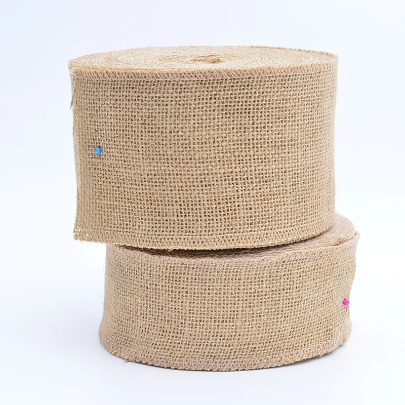 1-10 метров/рулон натуральная джутовая кружевная гессианская конопляная лента