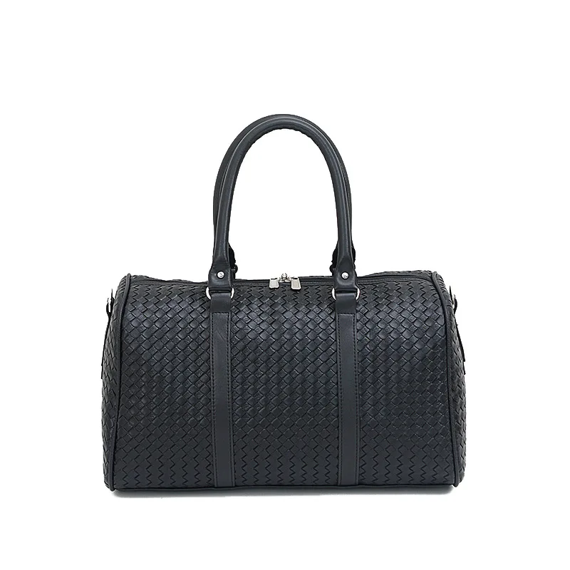 

Новая плетеная портативная дорожная сумка для мужчин и женщин, вместительный чемодан на одно плечо, черная деловая дорожная сумка