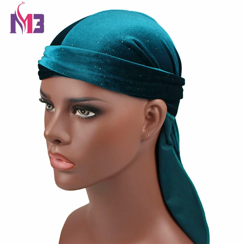 Блестящие вельветовые durag bandan мягкая популярная шапка|Мужская Skullies & шапочки| |