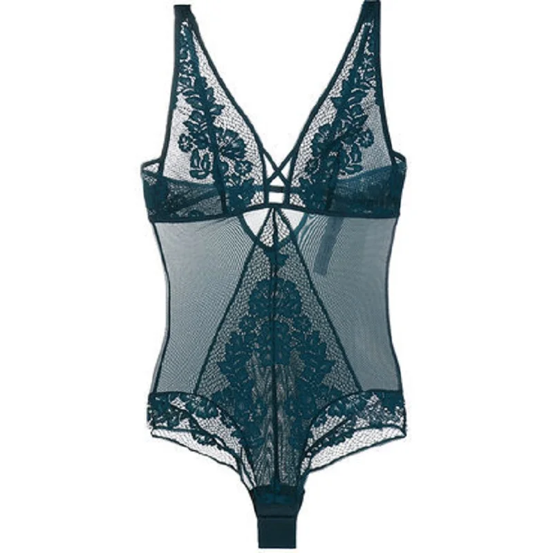 Новый сексуальный цельный корсет ультратонкое кружевное Прозрачное нижнее