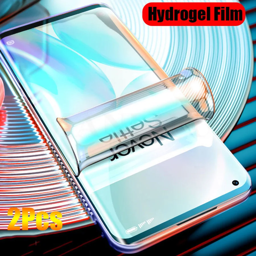 2 шт. 3D Защитная Гидрогелевая наклейка пленка для OnePlus 8 7T 7 Pro 6T 5T полностью