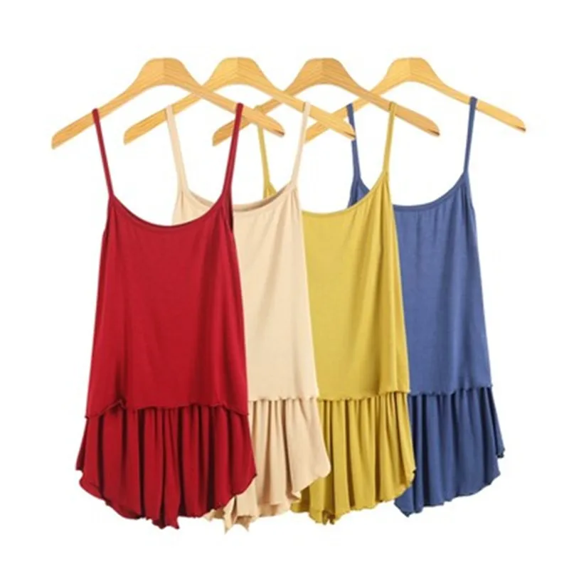 

New modal women's summer camisole sweet pajamas two-piece thin wide-leg shorts plus size home service suit