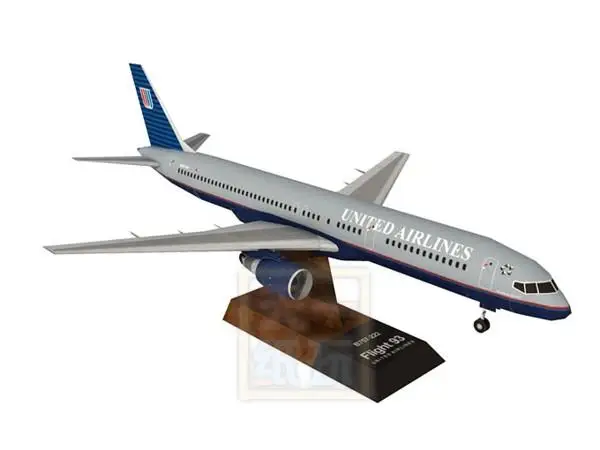 Boeing 757 самолета 3D Бумага модель DIY ручной класса игрушка оригами|Картонные