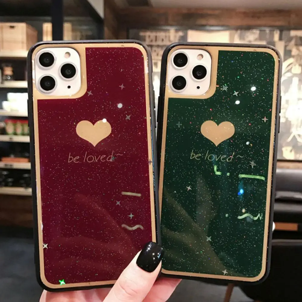 Силиконовый блестящий чехол для телефона iphone 6 6s 7 8 plus X XR 11 Pro XS Max Oppo R17 pro R9 R11 S Plus