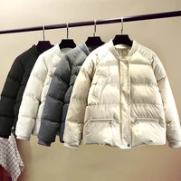 2020 new winter jacket coat women 6 colors casual korean style padded puffer jackets parkas white autumn warm femme clothing