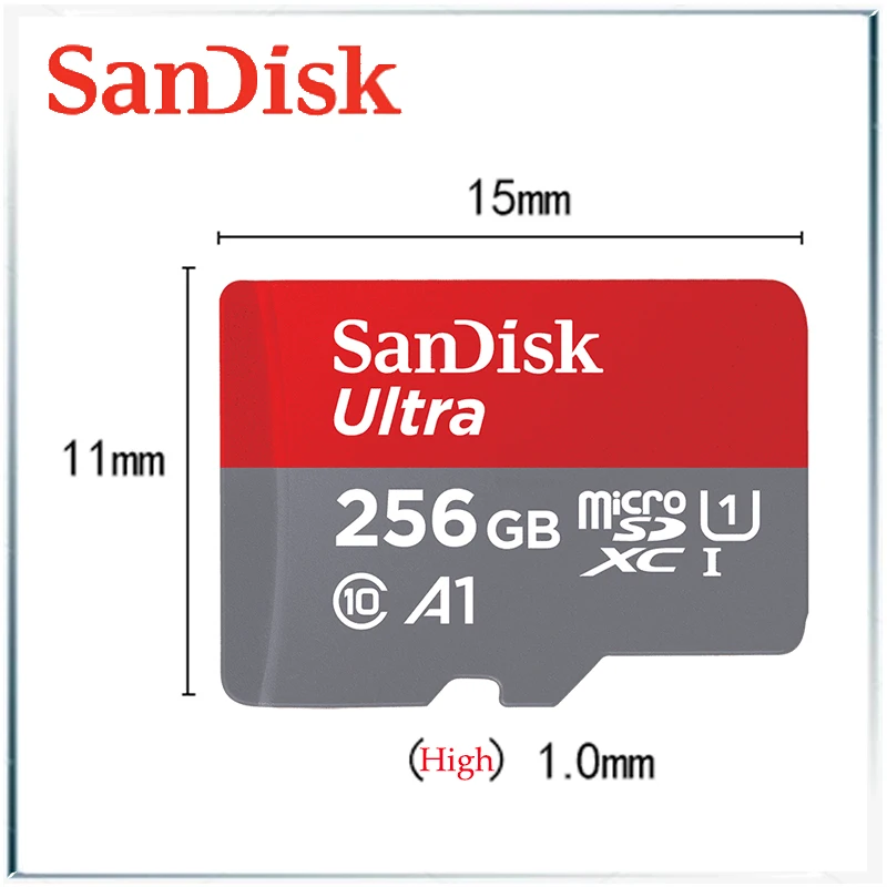 SANDISK ультравысокоскоростная карта памяти micro SD для дрона TF экшн gopro C10 U1 32 ГБ 16 512 400