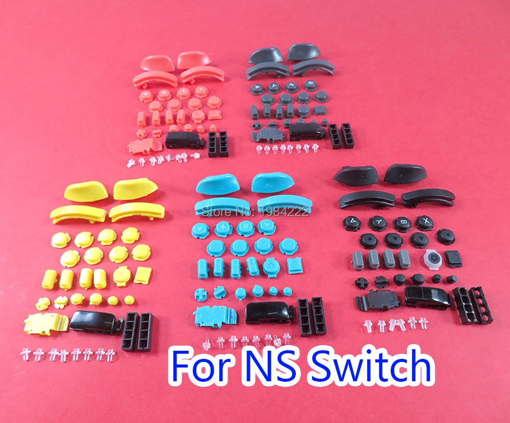 

50 комплектов полный набор кнопки ключ для Nintendo Switch кнопка ABXY Joycon клавиши со стрелками SR SL L/R ZR ZL непосредственный сбыт из спусковой контролле...