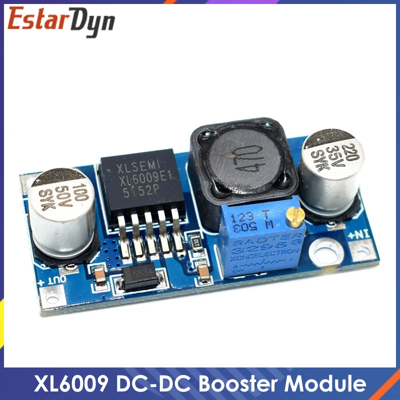 XL6009 DC-DC 부스터 모듈 전원 공급 장치 모듈 출력 조정 가능한 슈퍼 LM2577 스텝 업 모듈