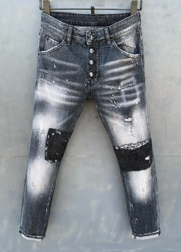 

DSQUARED2 - Men's embroidery jeans, fashion clothing skinny jeans men mens street wear DSQ055