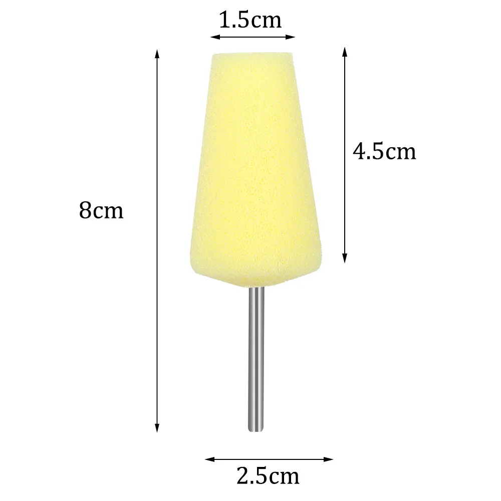Полировальная губка для автомобильных колес Полировочная с хвостовиком круглая