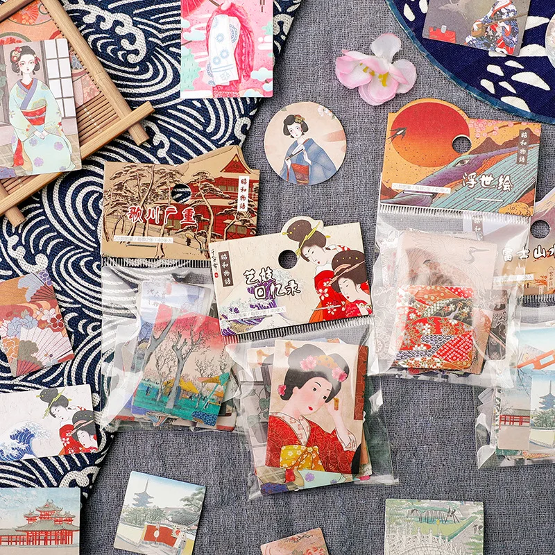 

40 Pcs Vintage Stationery Stickers Japanese Style Diary Planner Decorative Mobile Stickers Scrapbooking Label DIY Craft Sticker
