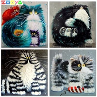 5d diy special shaped animal diamond painting cat diamond embroidery painting 3d lovely cat diamond mosaic gifts decortion er037