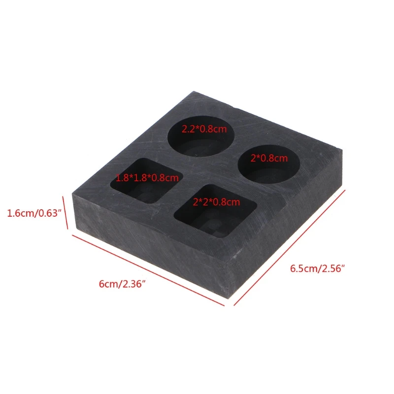 

Combo Graphite Ingot Mold Crucible for Melting Gold Silver Nonferrou Metal Mould 20CF