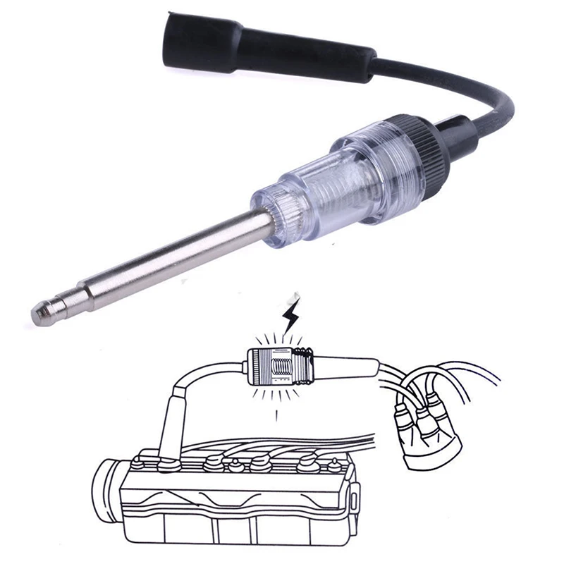 

Spark Plug Ignition System Coil Engine In Line Auto Diagnostic Tester Ignition Test Tool Black