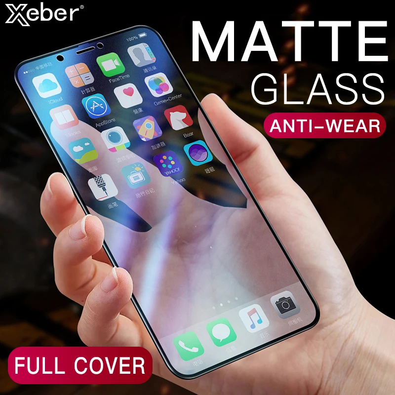 9D AG матовое закаленное стекло с полным покрытием для iPhone XS 11 Pro MAX X XR защита экрана