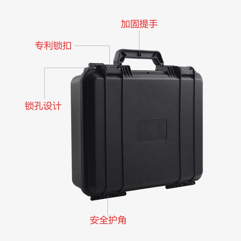 330 x250x90mm abs tool case toolbox impact resistant sealed safety case equipment camera case free shipping free global shipping