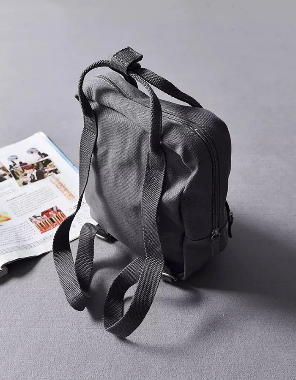 Disney Mickey Mouse Backpack Cartoon Cute Kids Bag Gray Handbag School Bags for Teenage Girls  Cute Backpack