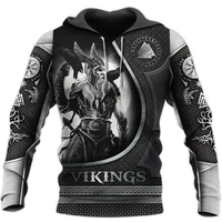 vikings tattoo 3d full printed mens hoodie fashion sweatshirt unisex casual zip jacket tracksuits dy94