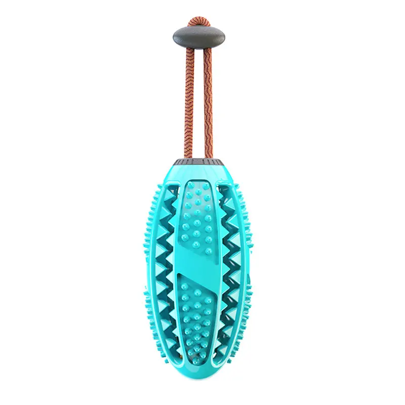cyan ellipse 16cm Многофункциональные игрушки для домашних животных с присоской, игрушка для собак с шариком из термопластичного каучука для чистки зубов, жевательные резиновые игрушки для собак для маленьких собак - Цвет: cyan ellipse 16cm