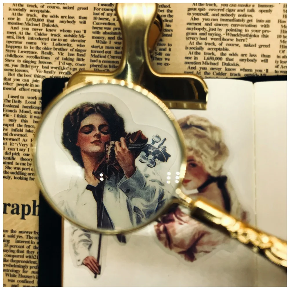 30 шт./упак. Ретро Винтаж девушка леди Vellum бумажная наклейка для творчества Craft