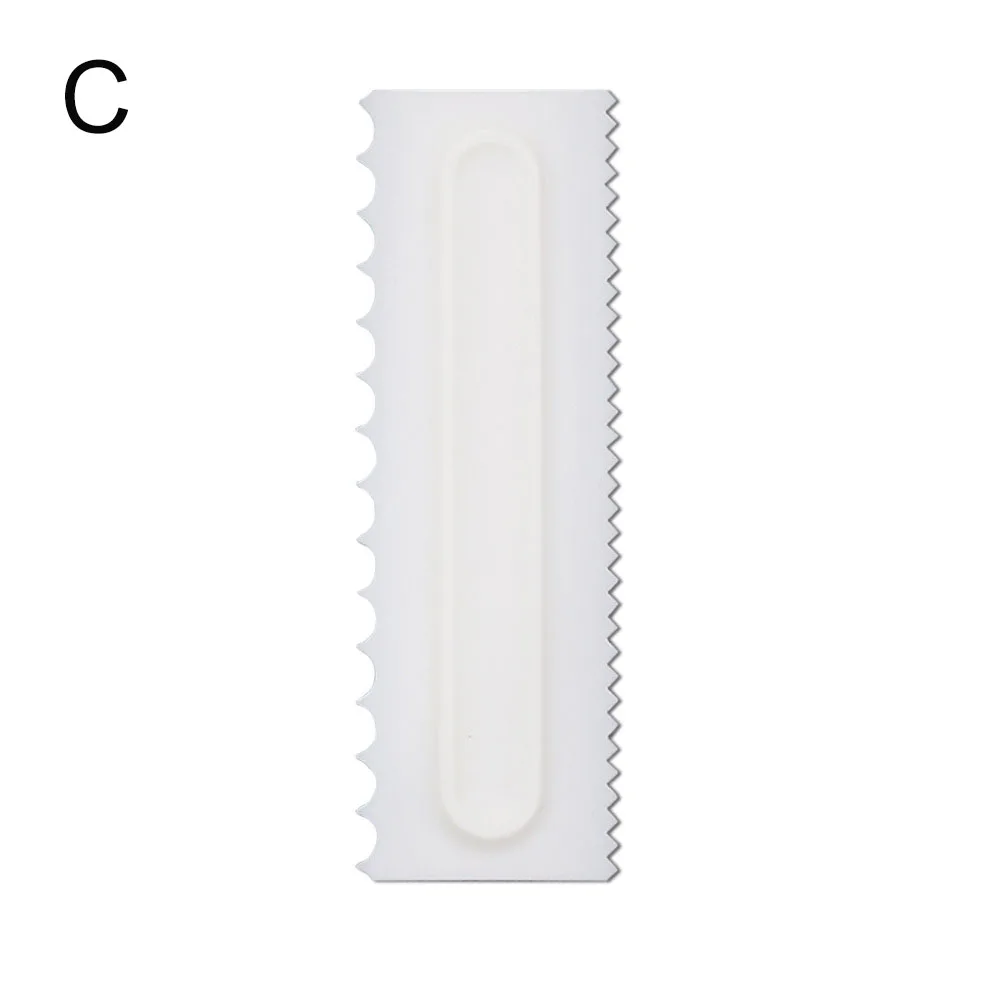 4 шт./компл. Расческа для выпечки тортов скребок гладкий крем украшения ГРЕБЕНКА