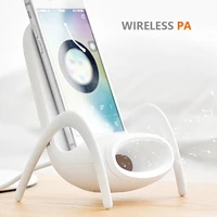 amplifier wireless charger creative mobile phone holder for iphone 11 12 pro samsung a50 xiaomi wireless charger 10w fast charge