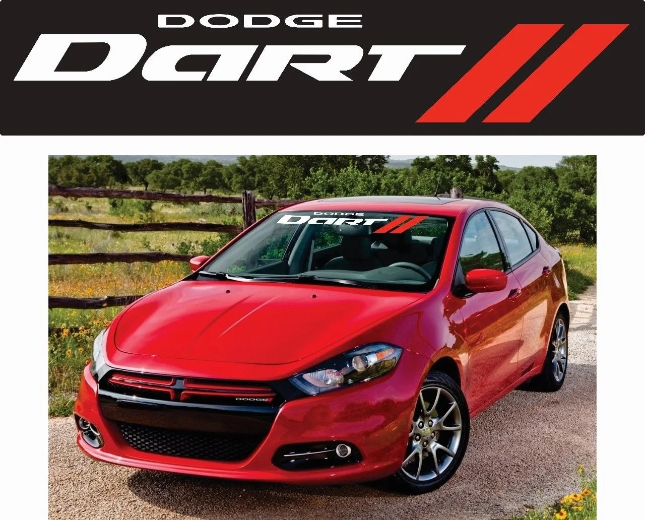 

For DODGE DART windshield banner Decal Sticker