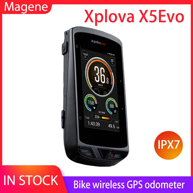Велокомпьютер Magene Xplova X5 Evo GPS Bluetooth 4 0 ANT + спидометр Измерение частоты вращения