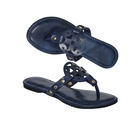 Сандалии женские на низком каблуке ПУ кожа Роскошные гладиаторы летняя обувь