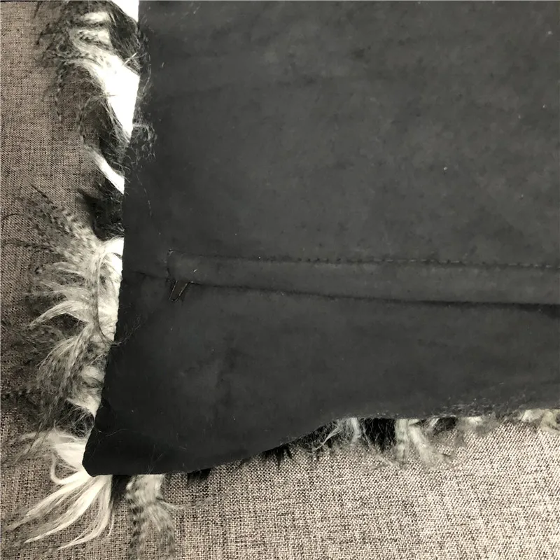 Домашняя декоративная наволочка из искусственного меха разноцветная для дивана