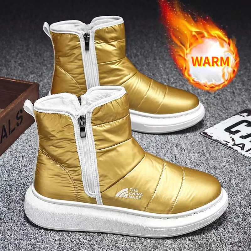 Мужские Зимние ботильоны Coslony водонепроницаемые с вулканизированной подошвой