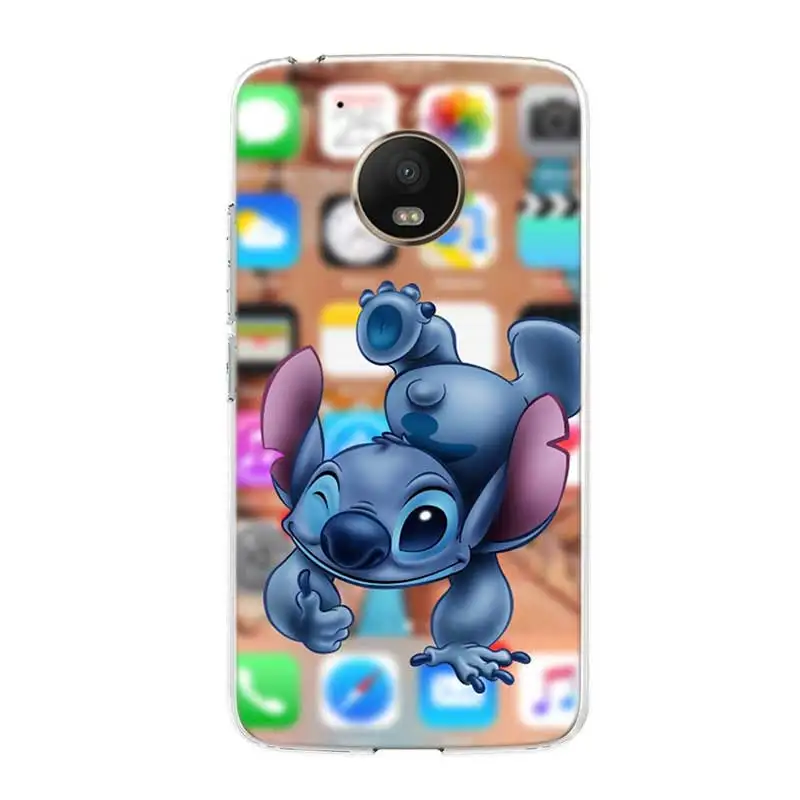 Мягкий термополиуретановый чехол для телефона Disneys Stitch Motorola MOTO G7 G6 G5S G5 E6 E5 E4 Plus power