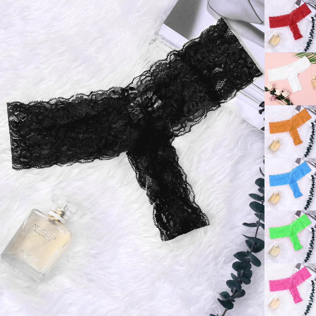 Женские трусики сексуальные кружевные высокие эластичные ледяной шелк Нижнее