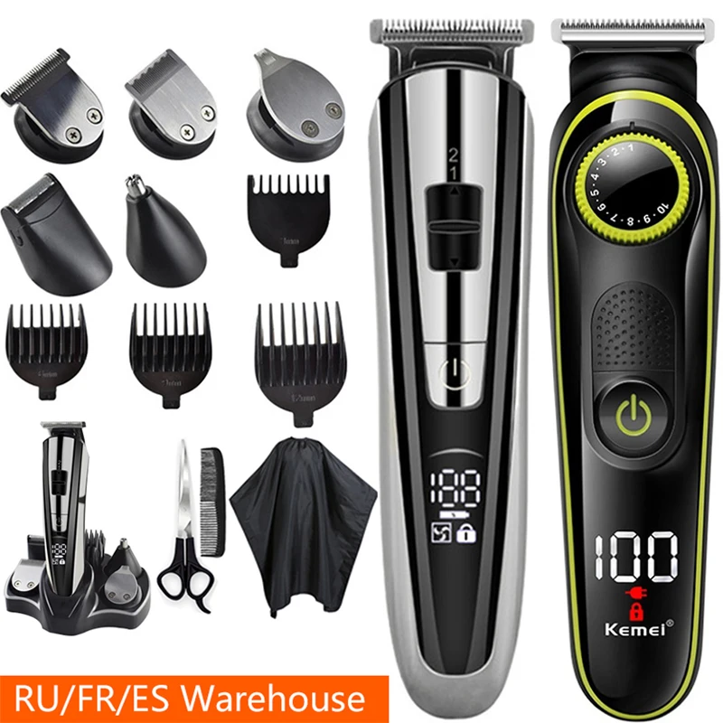 

Electric hair clipper multifunctional trimmer for men electric shaver for men's razor Nose trimmer Kemei Hair cutting machine 5