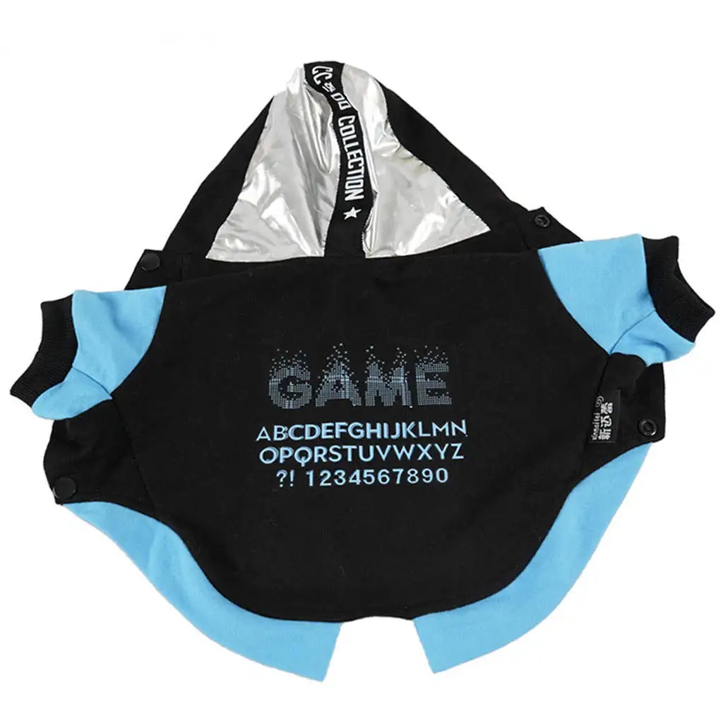 

Stylish Dog Cat Hoodie Pet Kitten Clothing Outfits Apparel Clothes Streetwear Jumpsuit for Autumn Winter Small Dogs Wear