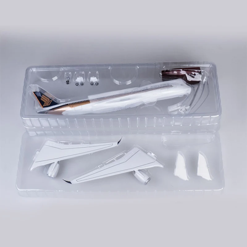 Джейсон пачка 47 см смолы литья под давлением 1/150 весы Singapore Аэробус A350 самолет