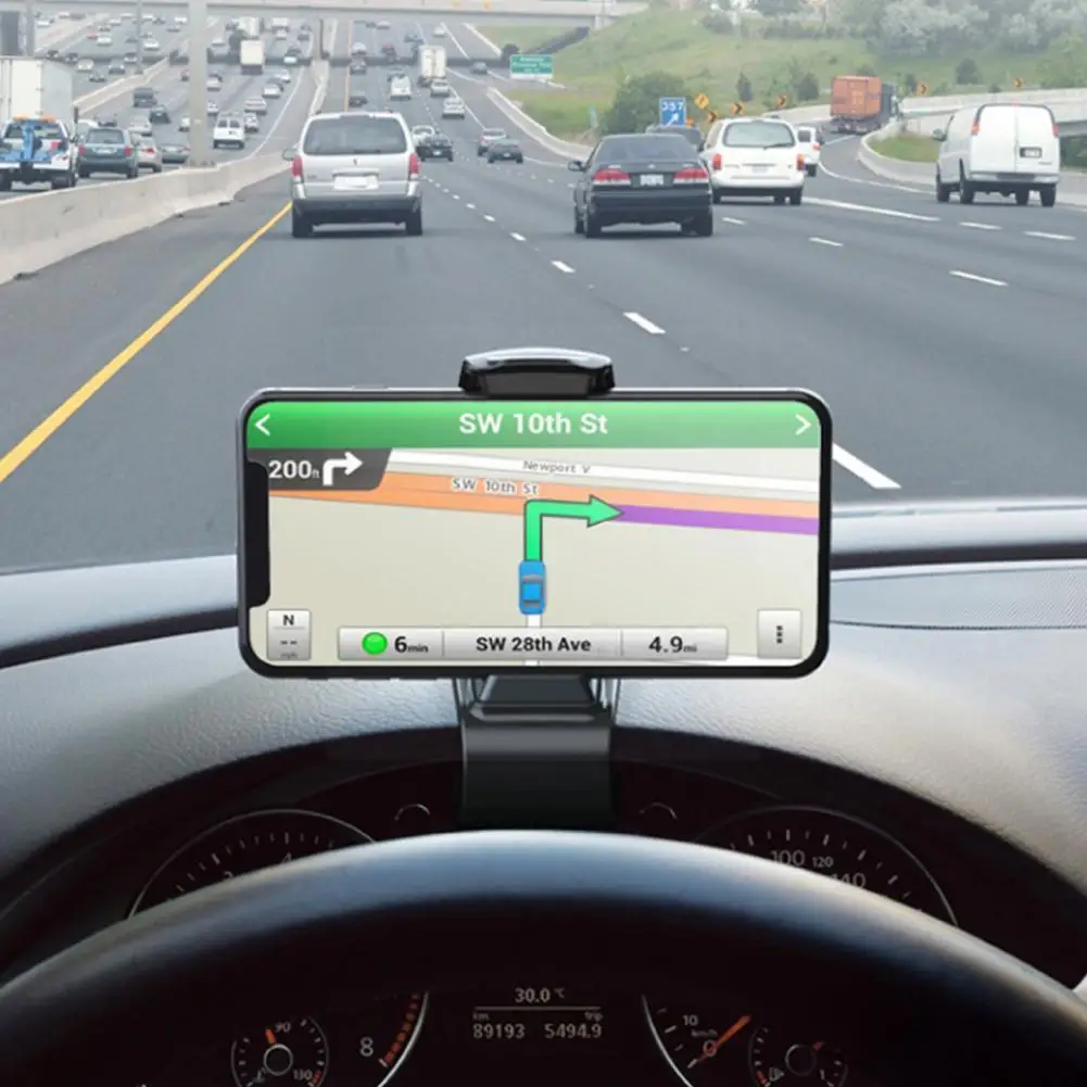 

Универсальный автомобильный держатель для телефона 6,5 дюйма, автомобильная подставка для телефона Gps на приборную панель, автоматическое к...