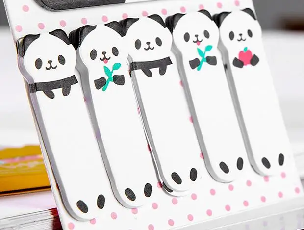 1 шт. Липкие заметки с животными пандой Kawaii блокнот для записей планировщик