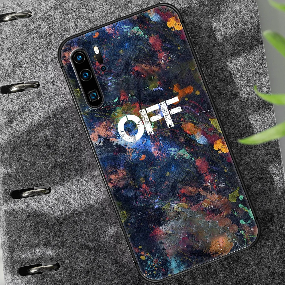 

Off Ow brand Mona Lisa Phone Case For Huawei P Mate 10 20 30 40 Lite Pro smart Z 2019 nova 5t black Coque Silicone Funda