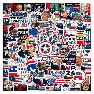103050100pcs cool trump 2024 waterproof stickers skateboard motorcycle laptop guitar phone car graffiti decal kid sticker toy free global shipping