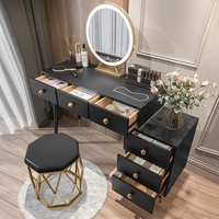 60 80cm dressing table black makeup table bedroom modern minimalist small apartment vanity table storage cabinet one furniture
