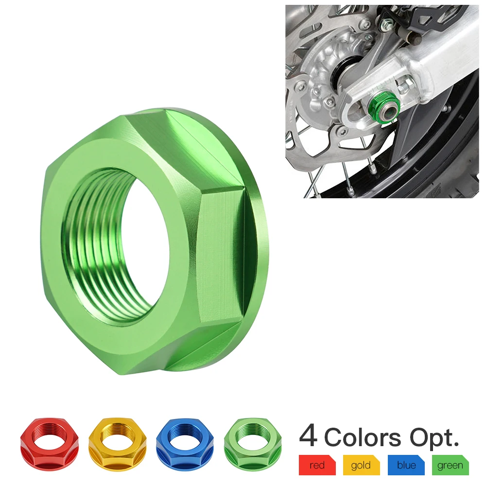 Задний колесный осевой вал с фиксирующей гайкой винтовой обод M22 для Honda Yamaha Suzuki