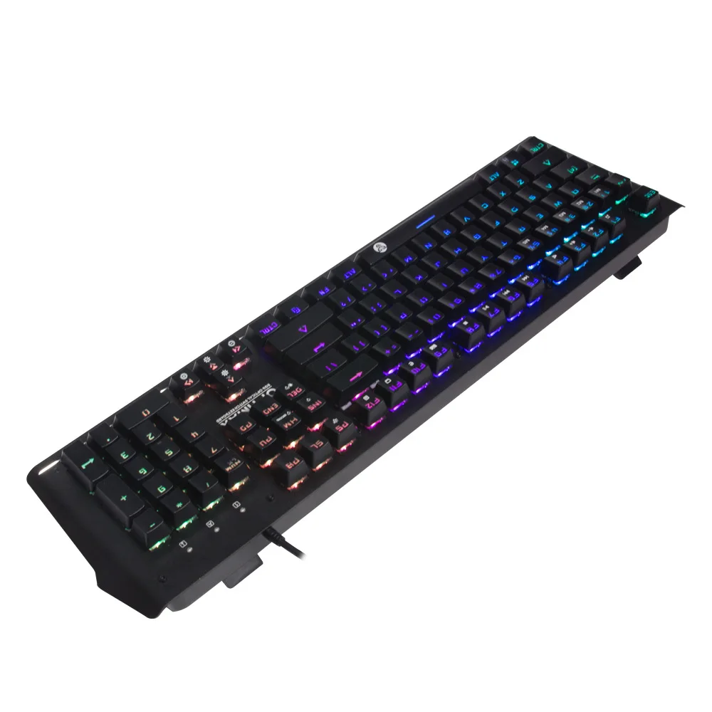 Профессиональная игровая клавиатура механическая проводная USB RGB с Цветной