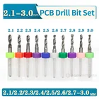 Набор ступенчатых сверл, карбидные микро-сверла 2,1-3 мм, для печатной платы