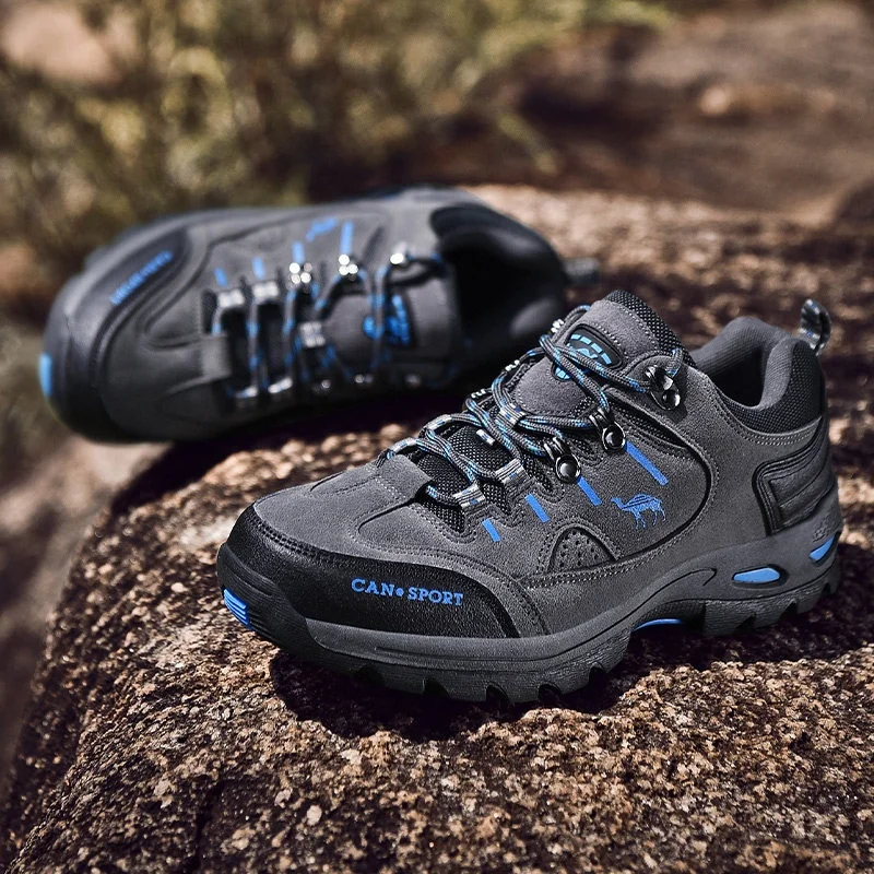 New Men Hiking Shoes Comfortable Climbing Shoes Outdoor Non-Slip Mountain Shoes for Walking Trekking Camping Trail Running Shoes