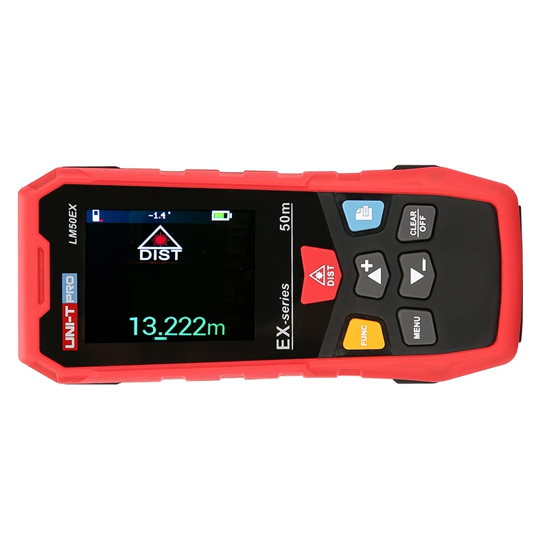 UNI-T LM50EX/LM70EX/LM100EX лазерный дальномер; вращающийся цветной экран профессиональный лазерный дальномер с коробкой