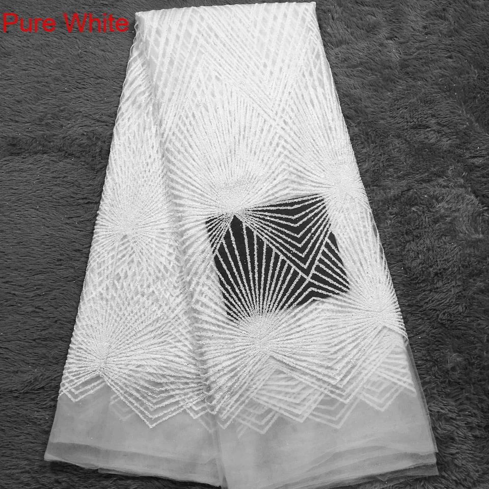 Африканские нигерийские блестки серого цвета 5 ярдов приклеенная блестящая